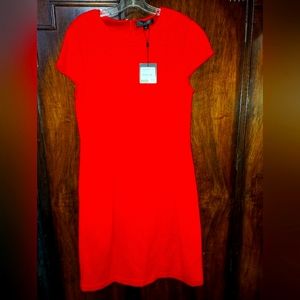 St. Johns dress size 10 venetian red brand new with tags.  Original price $995.